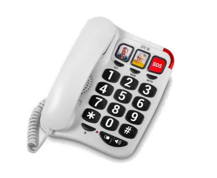 Spc 3295b Telefono Confort Numbers 2 Blanco